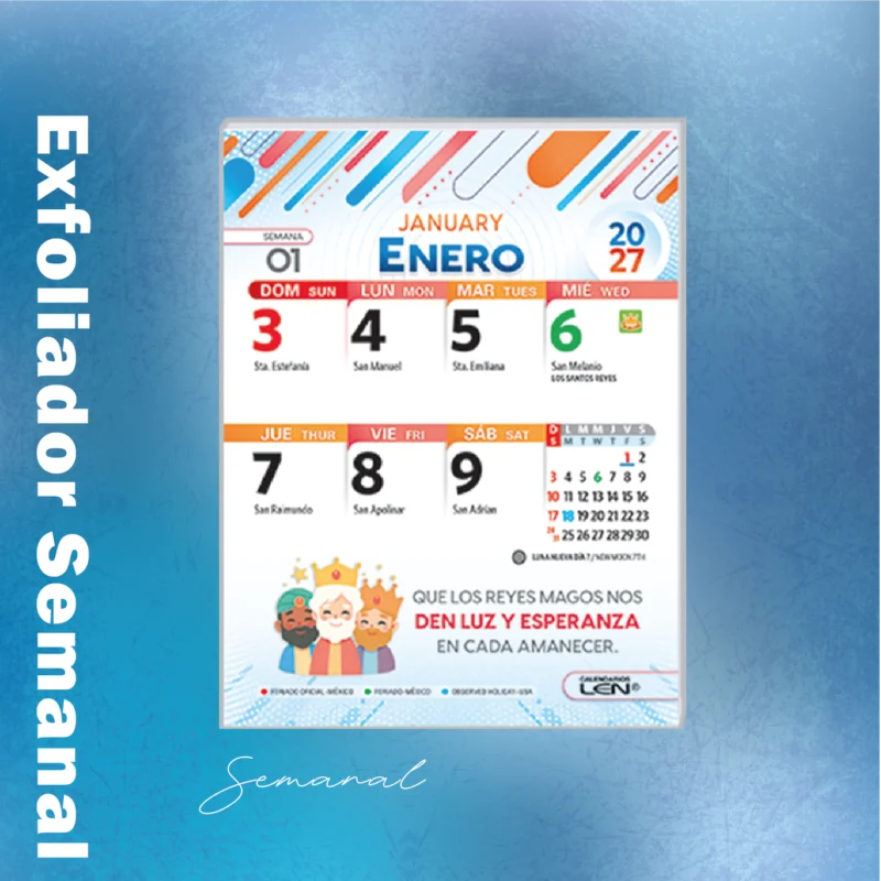 E2 – Calendario Exfoliador Semanal
