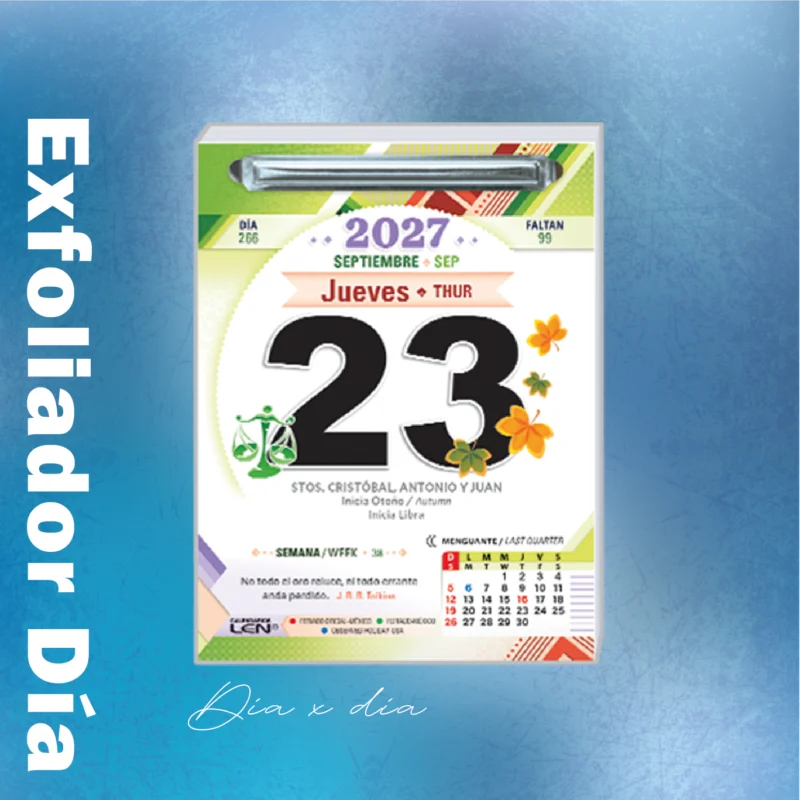 E1 - Calendario Exfoliador Día x Día
