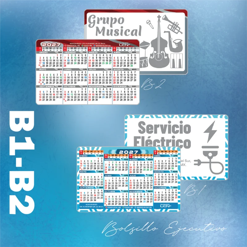 B1-B2 – Calendario de Bolsillo