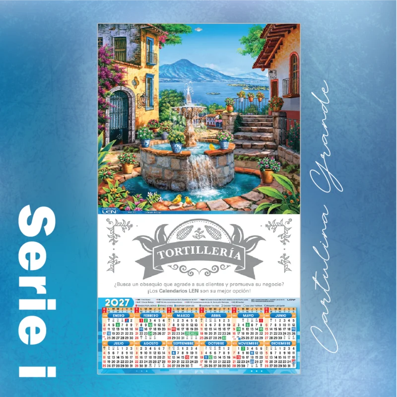 i - Calendario de Cartulina, Grande