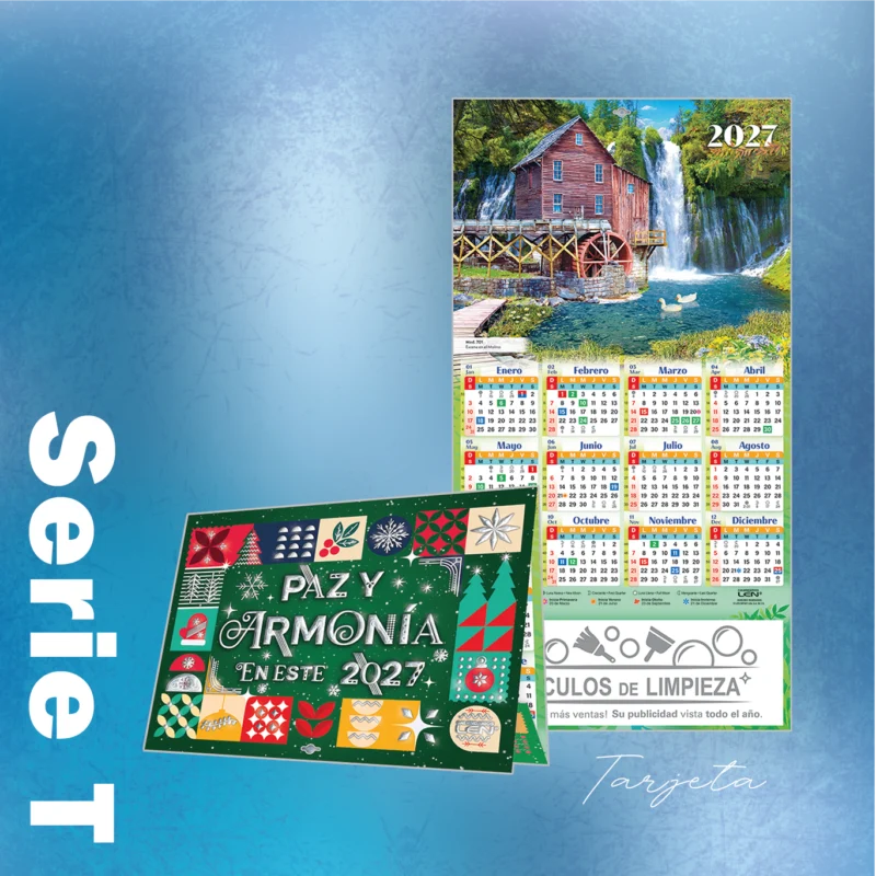 T - Calendario de Cartulina, Tarjeta
