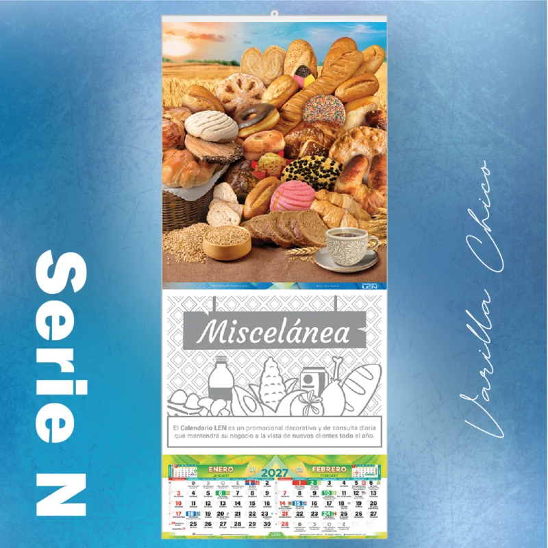 N - Calendario de Varilla Mediana Colección