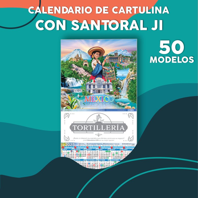 Ji – Calendario de Cartulina, Grande + Santoral