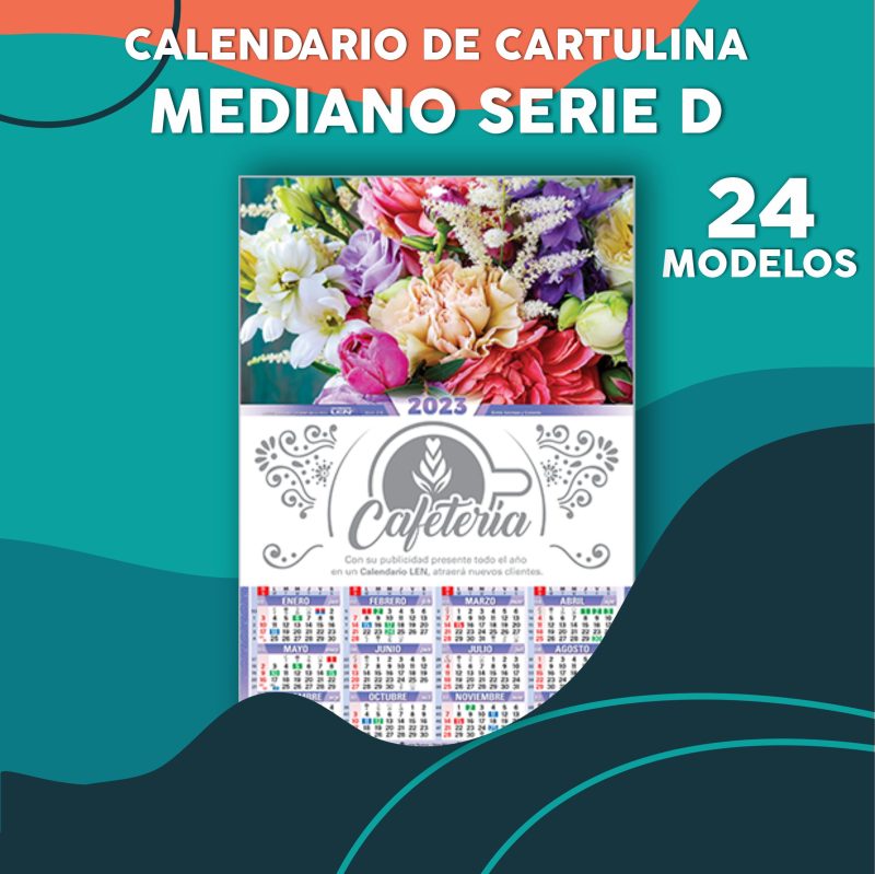 D - Calendario de Cartulina, Mediano